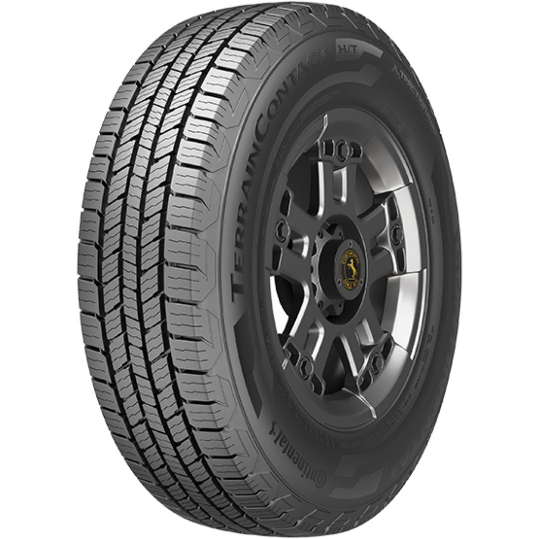 Continental TerrainContact H/T tire showing the tread blocks and zig-zag siping