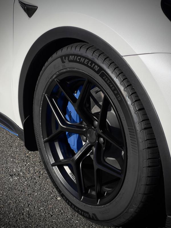 Michelin e.Primacy All Season tire mounted on a Tesla Model 3