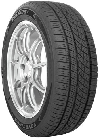 Toyo Celsius II all-weather tire fitted on a vehicle